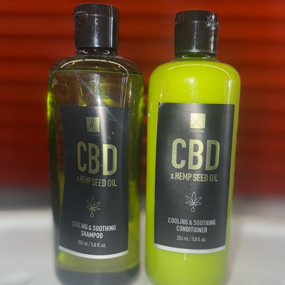 NEW 4 Piece CBD Set - Body Roll-On, Nourishing Cream, Shampoo & Conditioner - Picture 3 of 4
